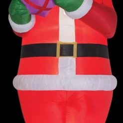 The Horror Dome Christmas Decorations "Santa With Gifts - 16 Foot Tall" Air-Blown Inflatable Halloween Decoration