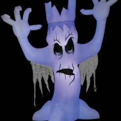 Morris "Scary Tree With Black Light Effect" Air-Blown Inflatable Halloween Decoration
