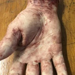 SpellBound FX And Art Props "Severed Male Hand - Silicone" Human Body Part Halloween Prop