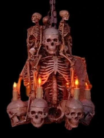 Buckeys Boneyard "Skeleton Chandelier" Haunted House Lighting 3 Buckeys Boneyard "Skeleton Chandelier" Haunted House Lighting