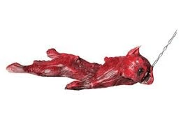 The Horror Dome "Skinned Zombie Dog" Bloody Animal Prop Props 4 The Horror Dome "Skinned Zombie Dog" Bloody Animal Prop Props