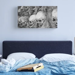 The Horror Dome Skull Canvas Print Decorations 7 The Horror Dome Skull Canvas Print Decorations