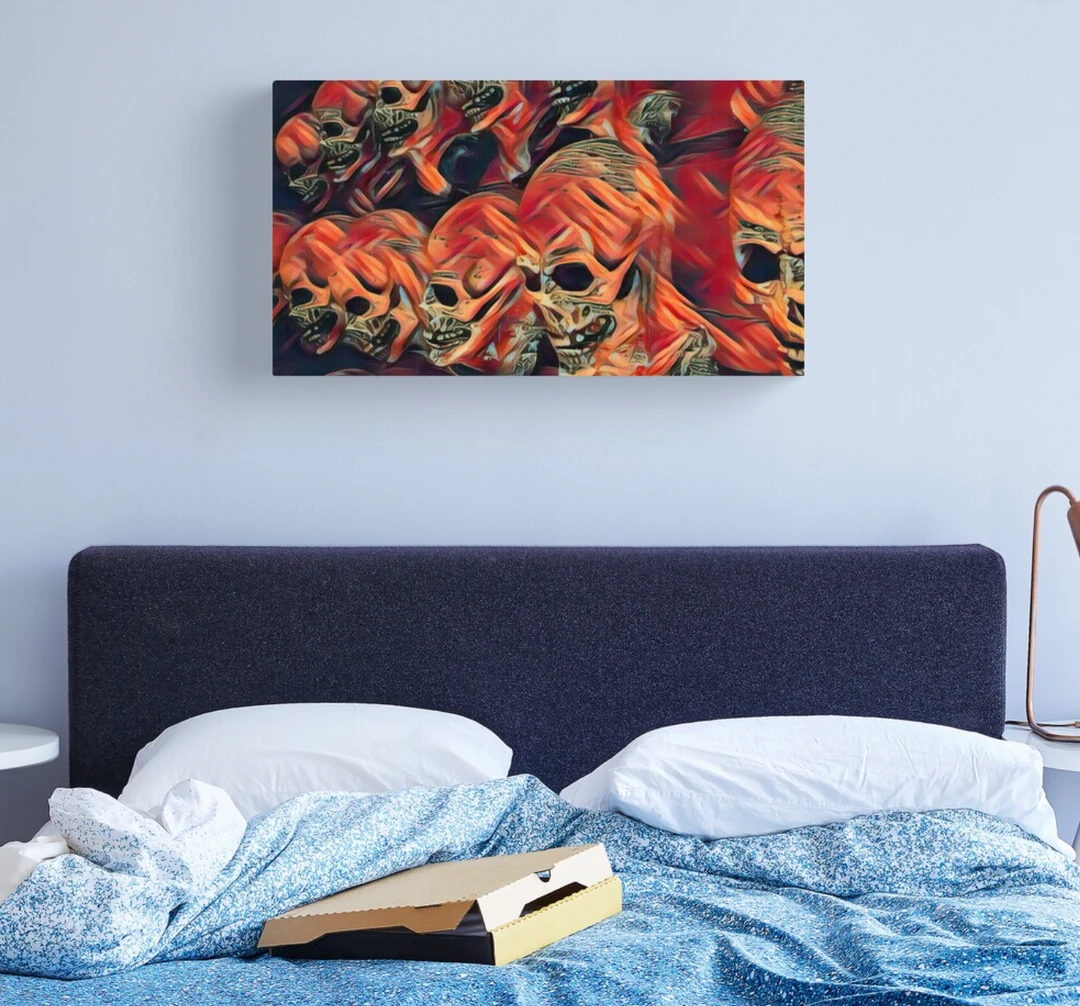 The Horror Dome Skull Canvas Print Decorations 4 The Horror Dome Skull Canvas Print Decorations