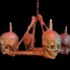 Buckeys Boneyard "Skull/Femur Bone Chandelier" Haunted House Lighting Realistic Props 1 Buckeys Boneyard "Skull/Femur Bone Chandelier" Haunted House Lighting Realistic Props