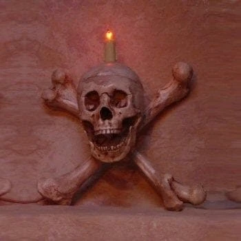 Skeletons And More "Skull/Femur Bone Wall Sconce" Haunted House Lighting Realistic Props 5 Skeletons And More "Skull/Femur Bone Wall Sconce" Haunted House Lighting Realistic Props
