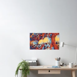 The Horror Dome Decorations Skull Poster 16 The Horror Dome Decorations Skull Poster