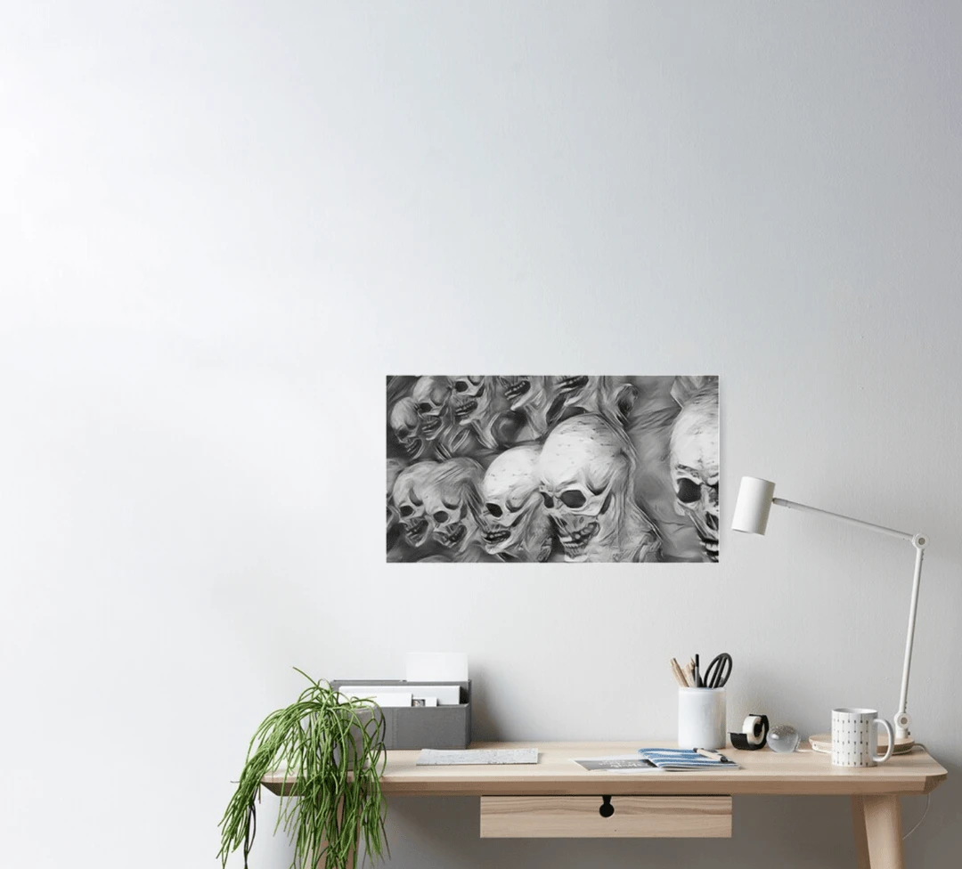 The Horror Dome Decorations Skull Poster 10 The Horror Dome Decorations Skull Poster