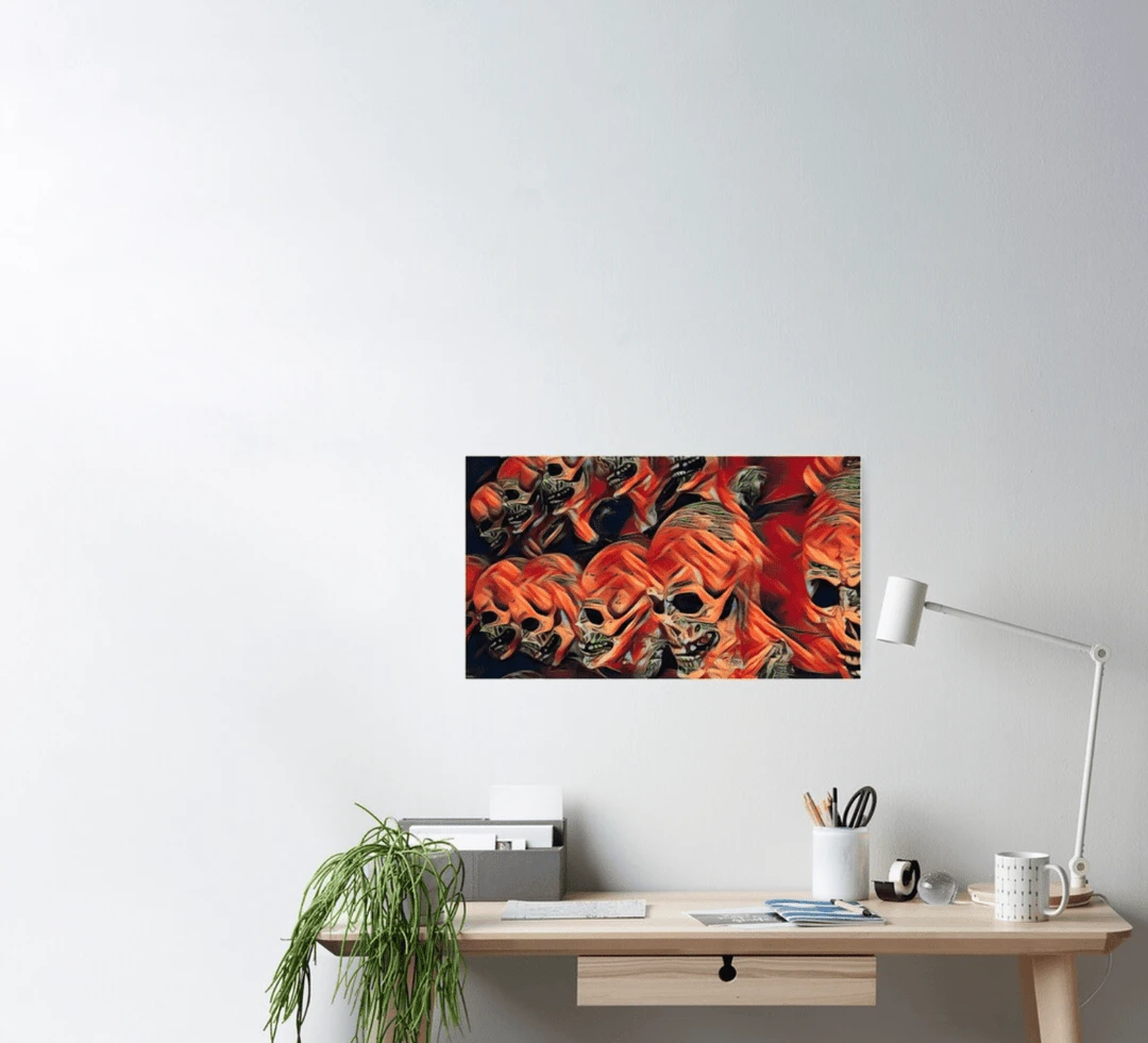 The Horror Dome Decorations Skull Poster 6 The Horror Dome Decorations Skull Poster