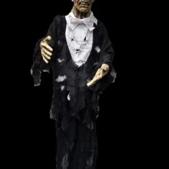 Morris "Standing Old Zombie With Light Up Eyes" Halloween Prop Props