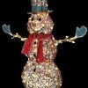 Morris "Starry Night Grapevine Snowman" Light Up Christmas Decoration 2 Morris "Starry Night Grapevine Snowman" Light Up Christmas Decoration