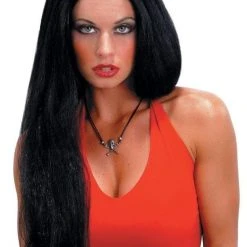 Morris Accessories "Straight Black" Halloween Wig - 24'