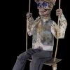 Morris Props "Swinging Skeletal Boy" Electric Animated Halloween Prop