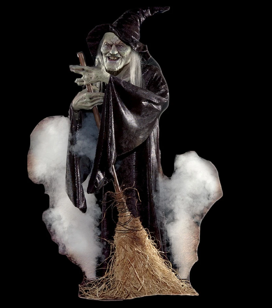 Morris Animatronics "The Flying Witch" Professional Halloween Animatronic 3 Morris Animatronics "The Flying Witch" Professional Halloween Animatronic