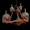Buckeys Boneyard "Two-Tiered Skull/Bone Chandelier" Haunted House Lighting Decorations 1 Buckeys Boneyard "Two-Tiered Skull/Bone Chandelier" Haunted House Lighting Decorations