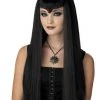 Morris "Vampire - Straight Black Hair" Halloween Wig
