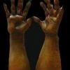 The Horror Dome Hands & Feet "Werewolf Hands - Brown" Deluxe Halloween Costume Gloves