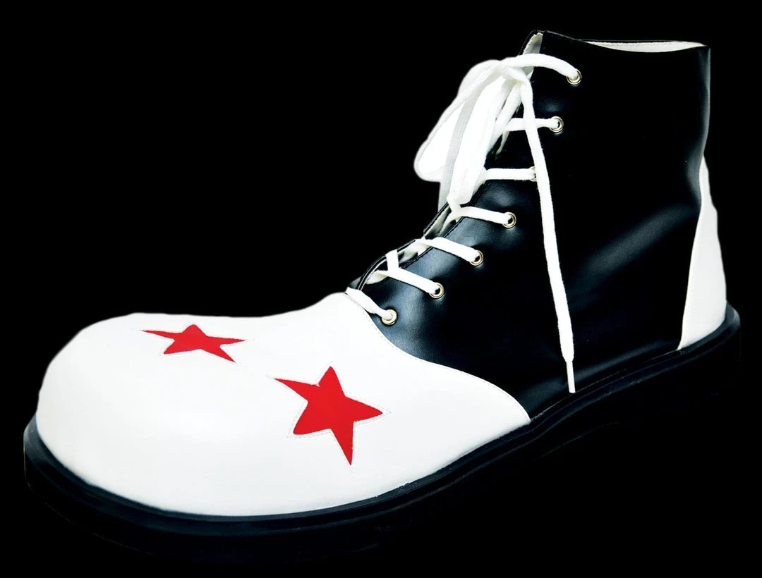 Morris "Wingtip - Black/White" Clown Shoes 3 Morris "Wingtip - Black/White" Clown Shoes