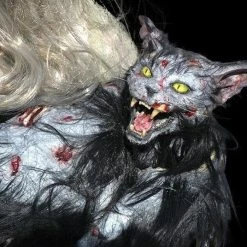 The Horror Dome Accessories "Zombie Cat" HD Studios Halloween Puppet Prop 8 The Horror Dome Accessories