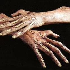 The Horror Dome Hands & Feet "Zombie Latex Hands" Halloween Costume Gloves